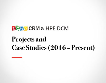 Projects and Case Studies (2016 – Present)