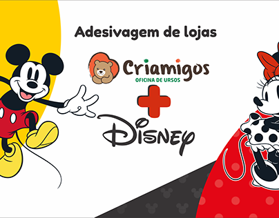 Adesivagem de Loja - Criamigos em parceria com Disney