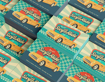Project thumbnail - Business Card For Taxi Service | Retro Style