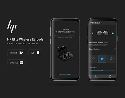 Project thumbnail - HP Elite Earbuds App