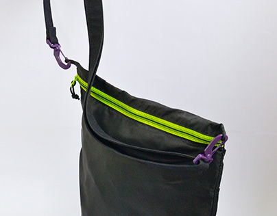 PIJU Acid zipper bag with detachable strap