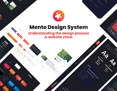 Project thumbnail - Mento Design System & Website clone