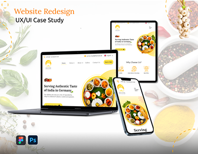 Prince Of India Restaurant - Website Redesign