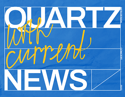 Сoncept redesign of the news site quartz