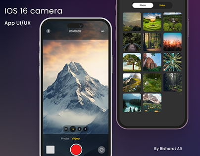 IOS 16 camera App UI/UX