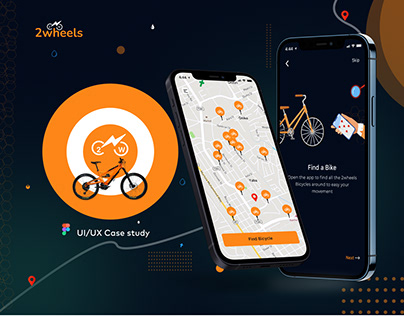 Project thumbnail - 2wheels Bicycle sharing App UI/UX Case Study