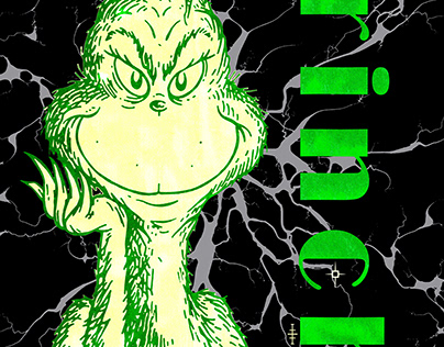 Designing a T Shirt Merch Design For THE GRINCH