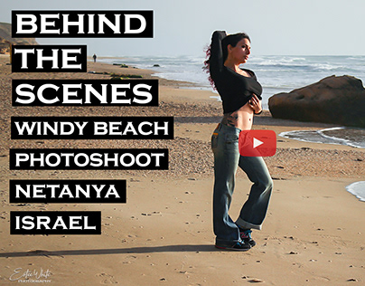 Behind the Scenes Windy Beach Photoshoot - Jordana
