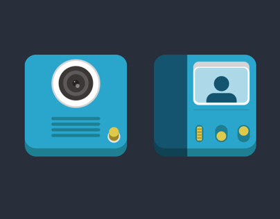 Video Entry Phone Icons