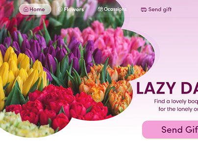 Flowery shop website design