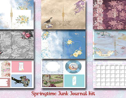 Springtime Junk Journal Kit