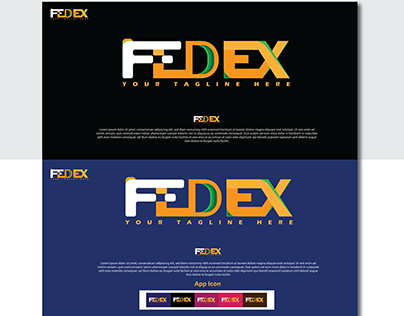 Latter logo Fedex