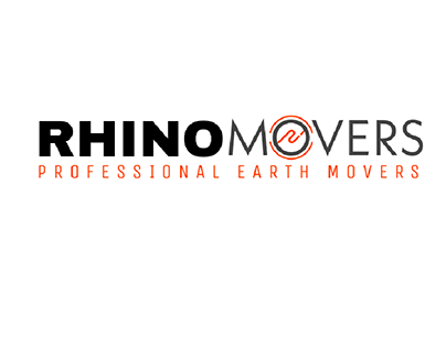 RhinoMovers Earth Movers Logo