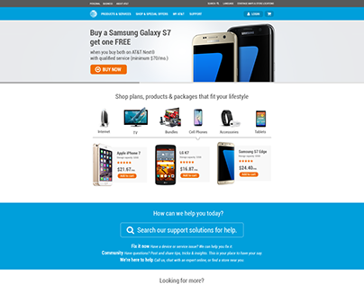 AT&T Homepage Redesign