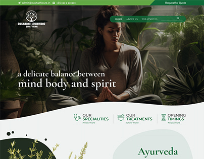 Ayurvedic Website Design