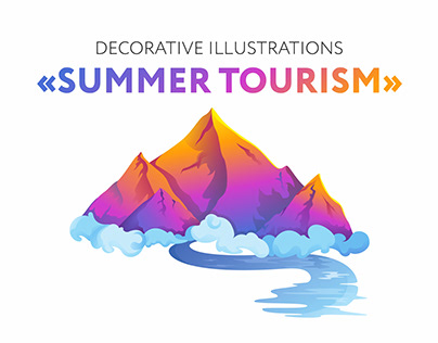 DECORATIVE ILLUSTRATIONS «SUMMER TOURISM»