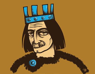 Illustration - The King with Blue