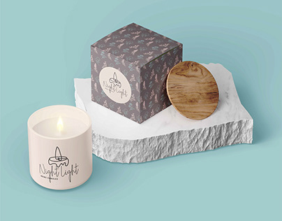 Brandbook, logotype and package for home candles.