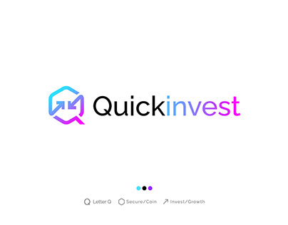 investment logo, financial, crypto, q letter, logos