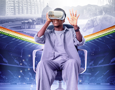 Affiche pour la promotion de casque VR - Akwaba Tours