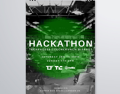 Techfugees & TechCrunch London Hackathon POSTER,2016