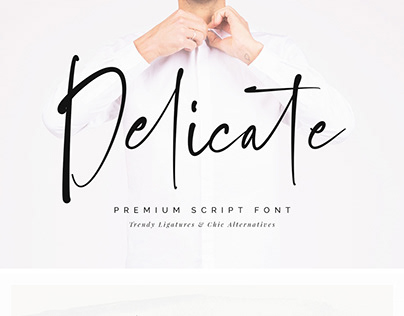 Delicate Script Font