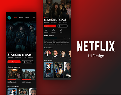 Netflix UI Design