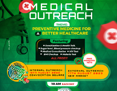 flyer design for medical outreach