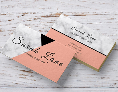 Marble Pink business card