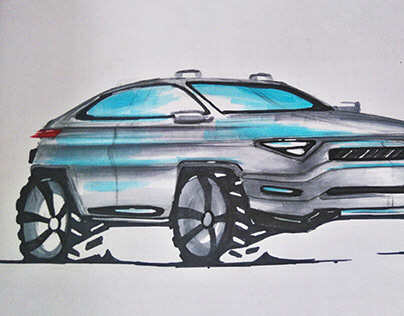 cars sketching