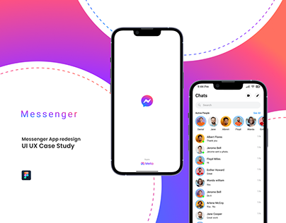 Messenger chat app redesign - UX UI Case Study