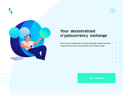 Cryptocurrency Exchange Landing Page