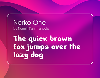 Nerko One - Free Font