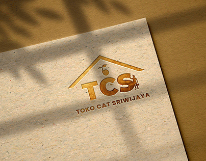 Toko Cat Sriwijaya Logo Design