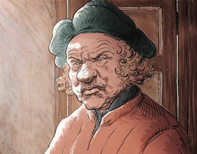 Short animated film Rembrandt Self Portrait