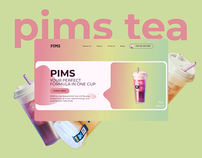 WEBSITE DESIGN FOR PIMS DRINKS SPACE