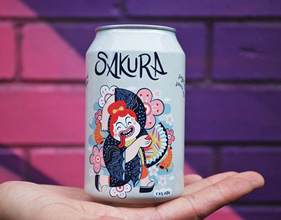 Sakura Craft Beer Packaging