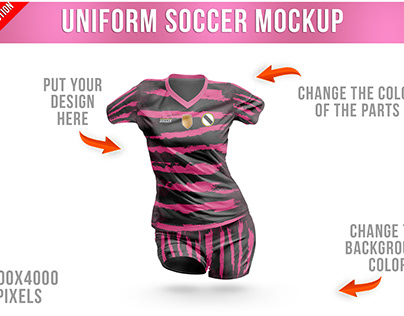Women's Uniform Soccer Mockup