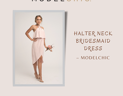 Discover Halter Neck Bridesmaid Dresses