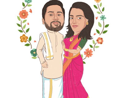Wedding Caricature Projects | Photos, videos, logos, illustrations and  branding on Behance