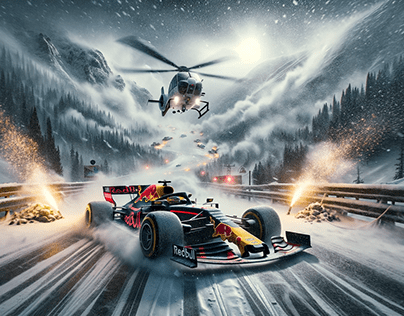 Redbull Formula One Snowstorm