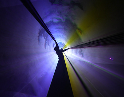 Laser Tunnel from Salt