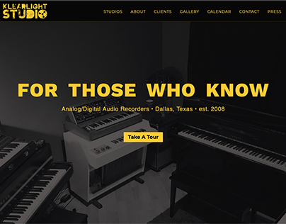 Klearlight Recording Studio Website