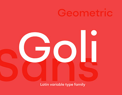 Goli Sans Geometric typeface