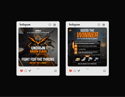 Undawn - Raven Clash Social Media Design