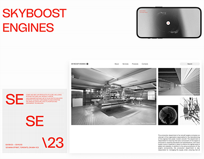 SKYBOOST ENGINES — Website concept