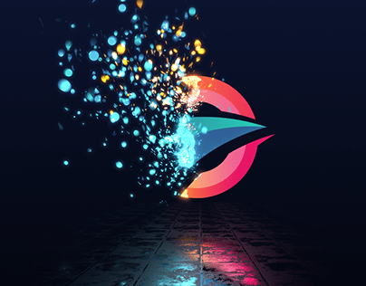 Abstract Particles Logo Animation