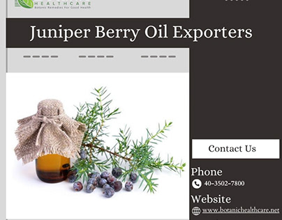 Juniper Berry Oil Exporters