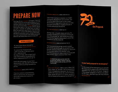 PRINT - 72 Hours emergency trifold brochure