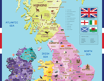 Handy Essentials - UK Counties Map